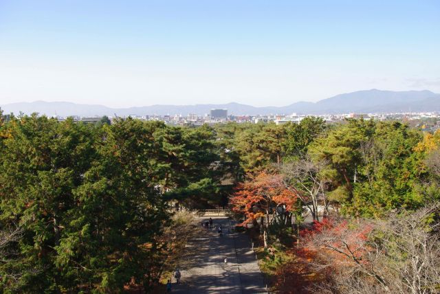 南禅寺の山門の上からの景色