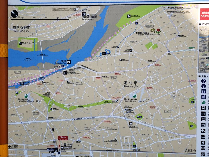 羽村駅前の地図