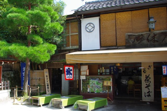 銀閣寺入口前のお店。