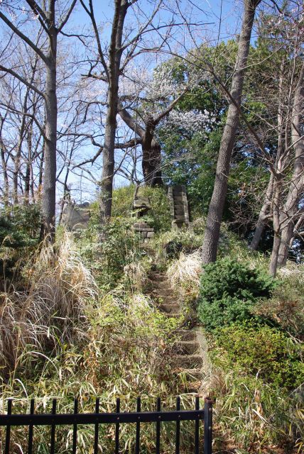 その横の小高い丘に御嶽山神社、御嶽山参拝者の講により明治11年に作られた。