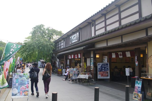 瑞巌寺から円通院へ。和風のお店があります。