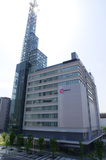 中京テレビの電波塔も高さ160mと大きい。