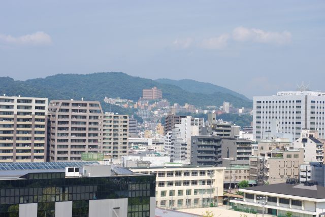 広島城・展望室からの風景