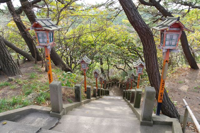 高山稲荷神社・下り階段