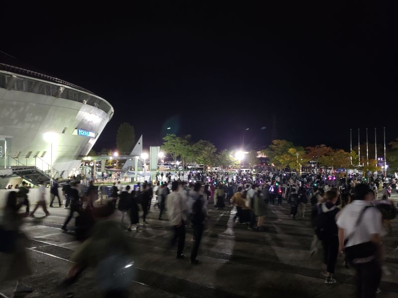 櫻坂46全国ツアー2022・宮城公演・終演後の会場外