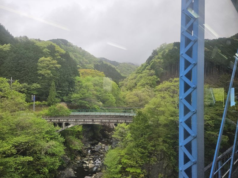 通洞駅の手前