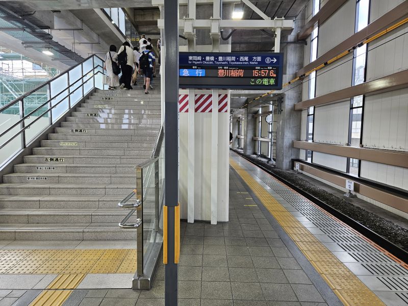 高架化工事中の知立駅