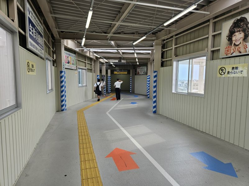 高架化工事中の知立駅