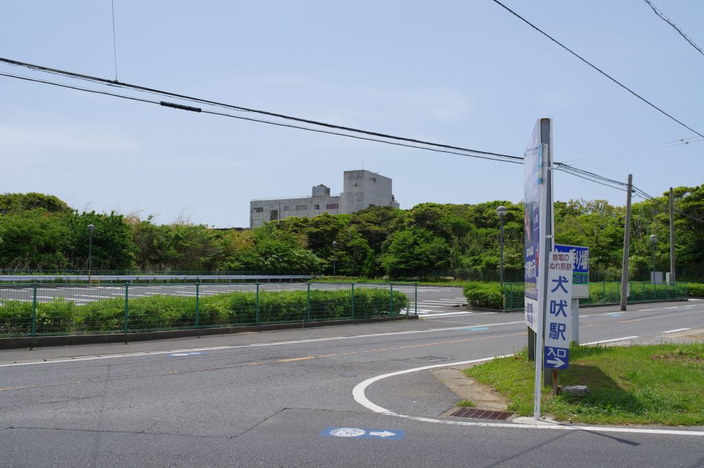 犬吠駅付近の交差点