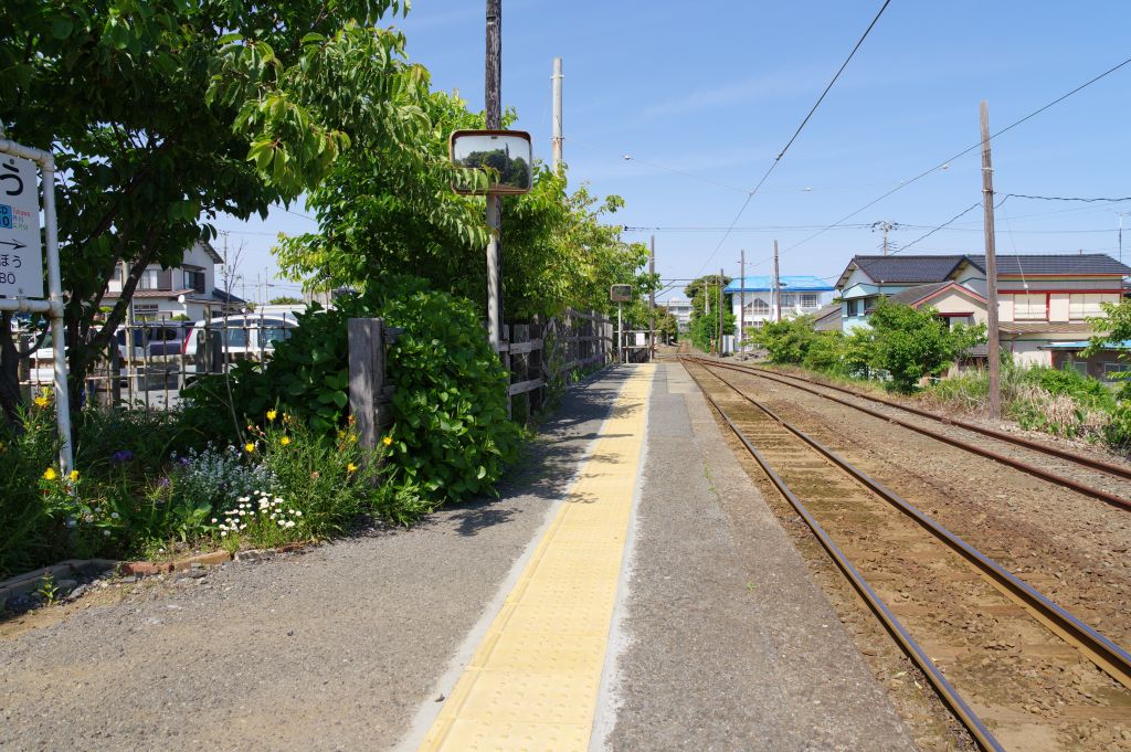 銚子電鉄・外川駅のホーム