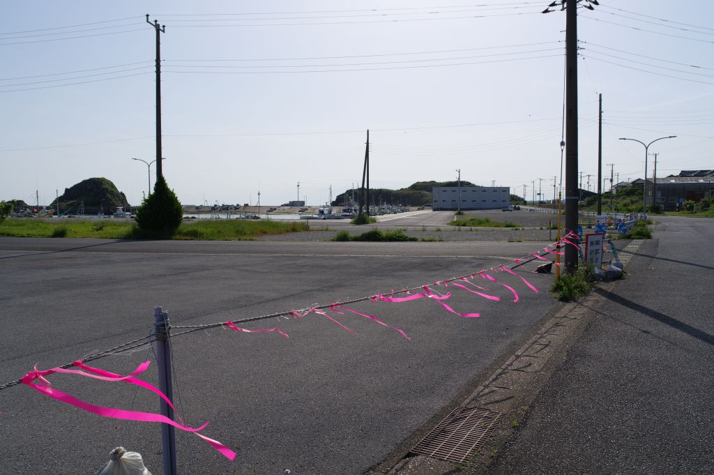 外川漁港付近・広々とした空間