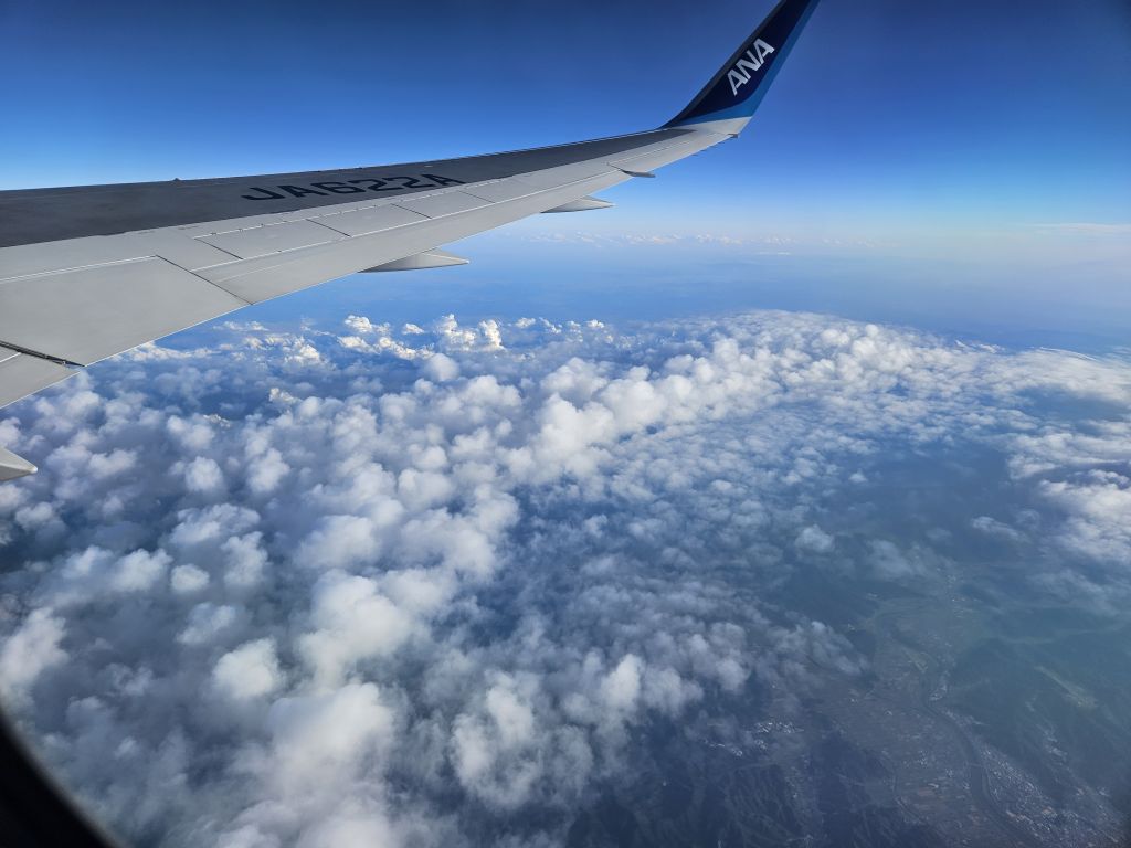 飛行機からの風景