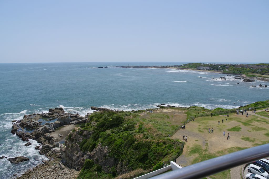 犬吠埼灯台・灯台からの眺望・南側俯瞰