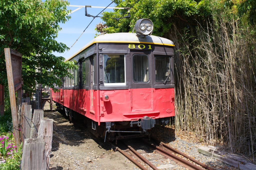 銚子電鉄・外川駅・デハ801の奥側正面