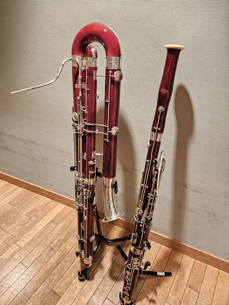 コントラファゴットの金属磨きをした