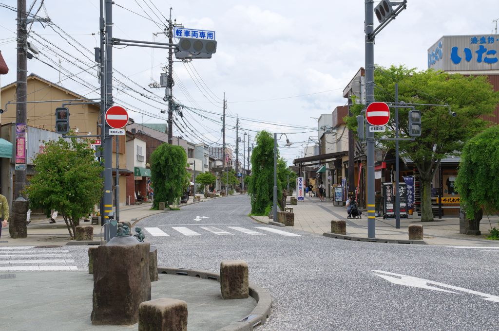 水木しげるロード・中心部の通り・西
