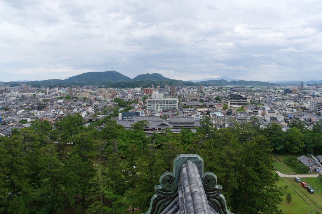 松江城・東側の眺望