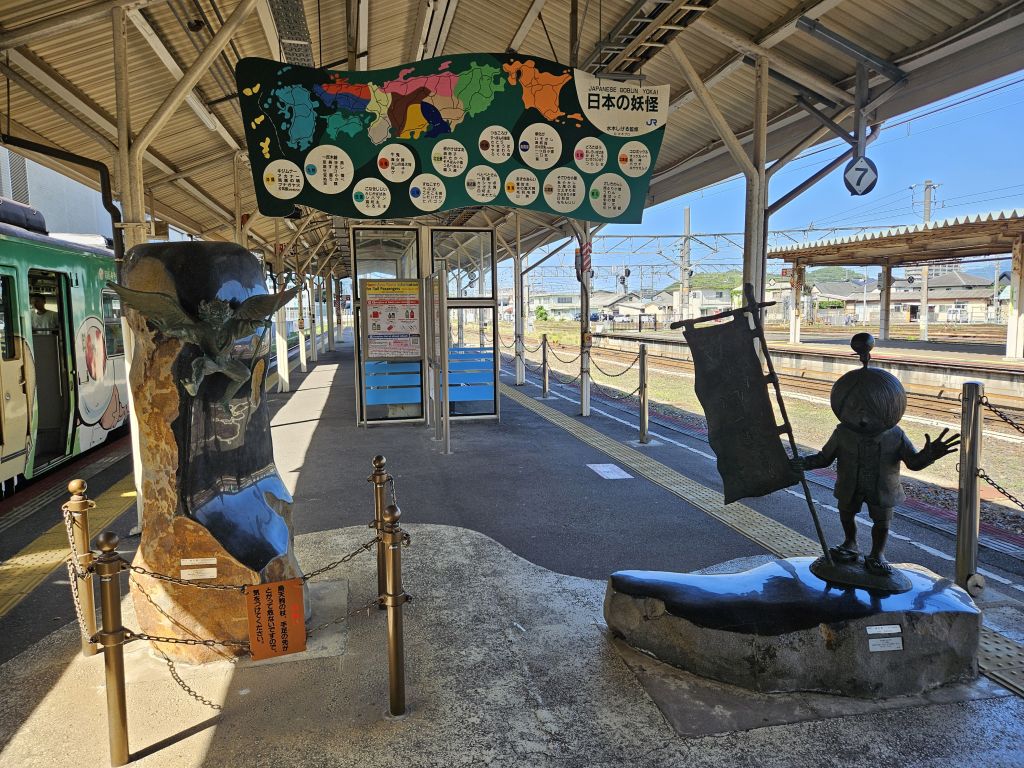 JR米子駅・妖怪の展示