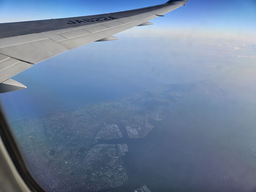 飛行機からの景色・渥美半島