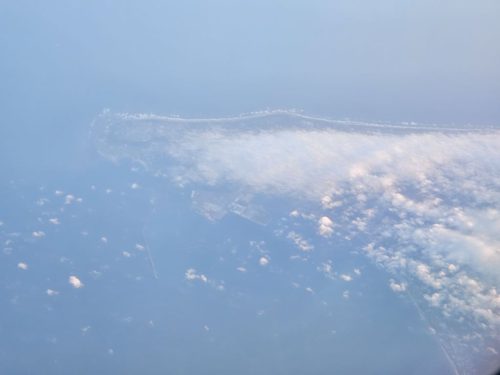 飛行機からの景色・御前崎