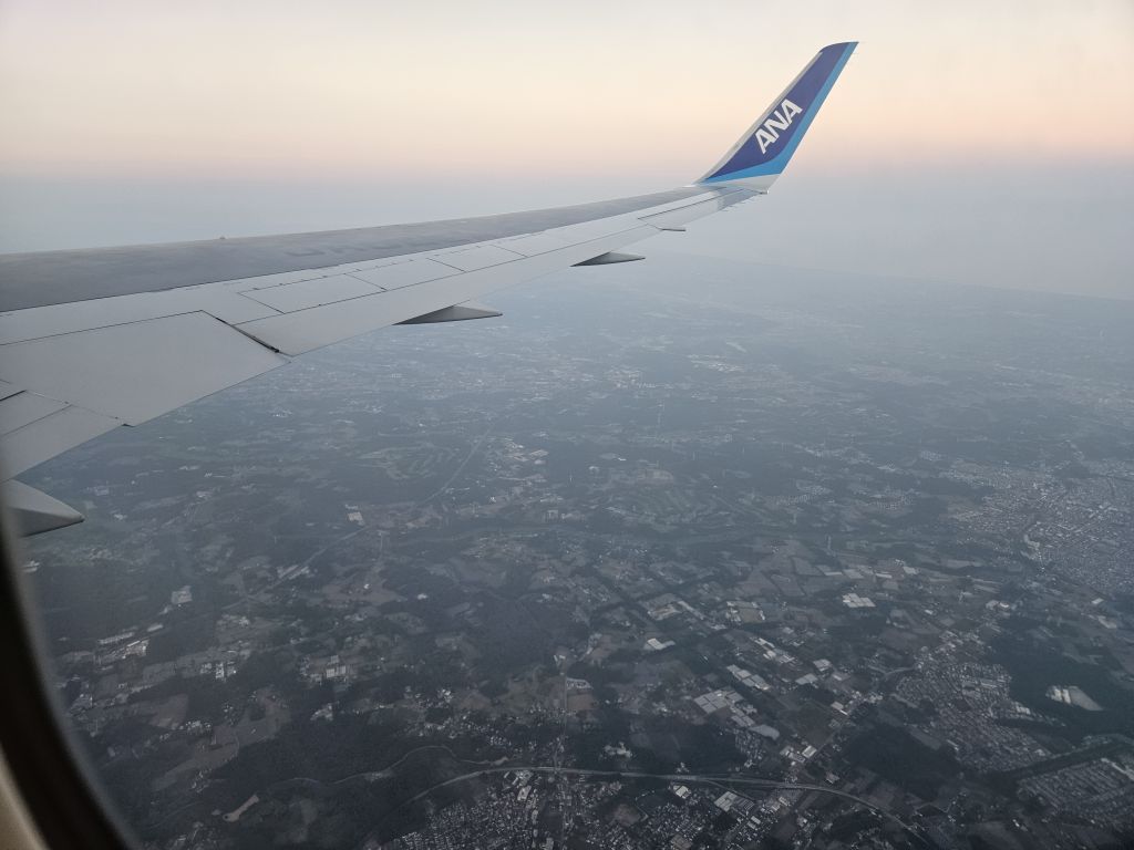 飛行機からの景色・千葉県内上空