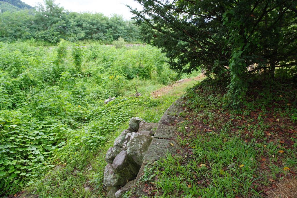 龍岡城・校舎裏の堀