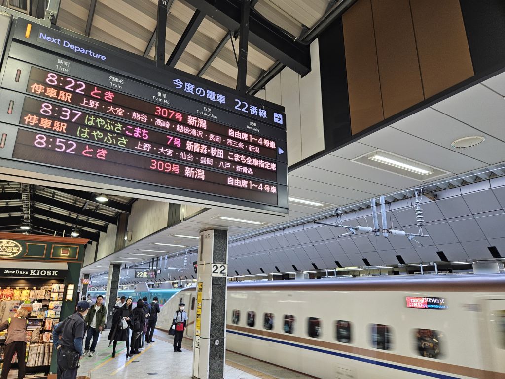 東京駅・新幹線ホーム
