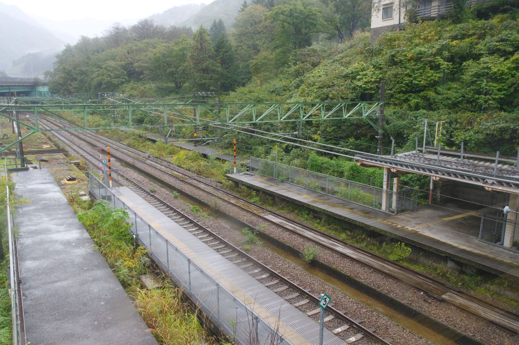 土樽駅・跨線橋から南側