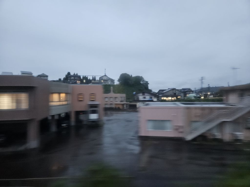 飯山線・車窓・越後川口駅手前