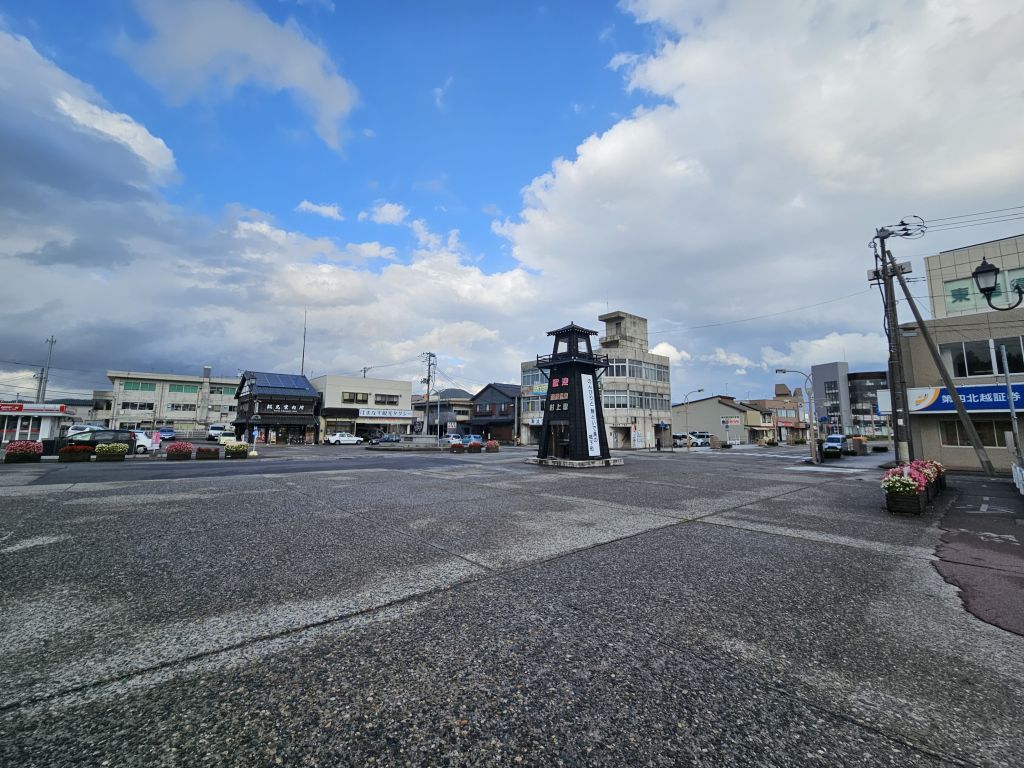 村上駅・ロータリー俯瞰