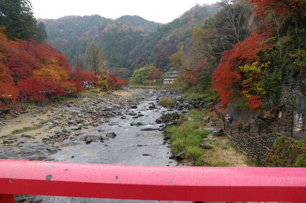 香嵐渓・待月橋から上流側