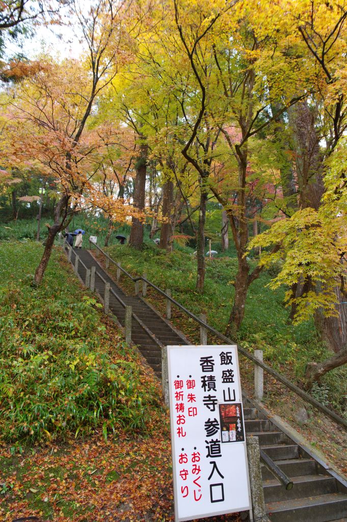 香嵐渓・香積寺への階段