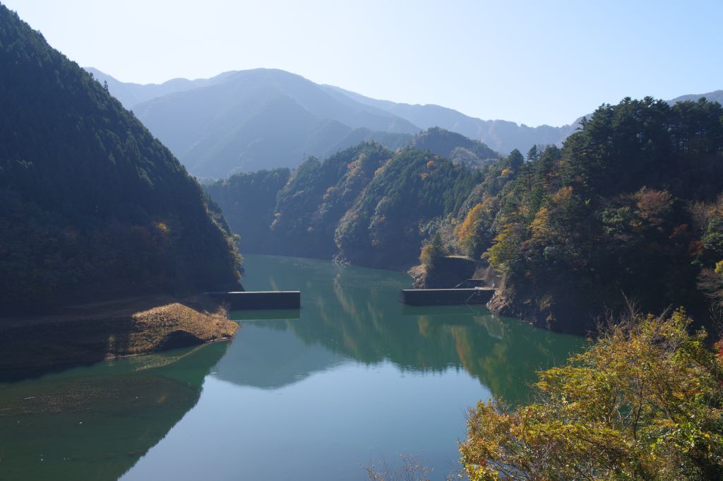 接岨峡温泉駅・長島ダム砂防堰堤