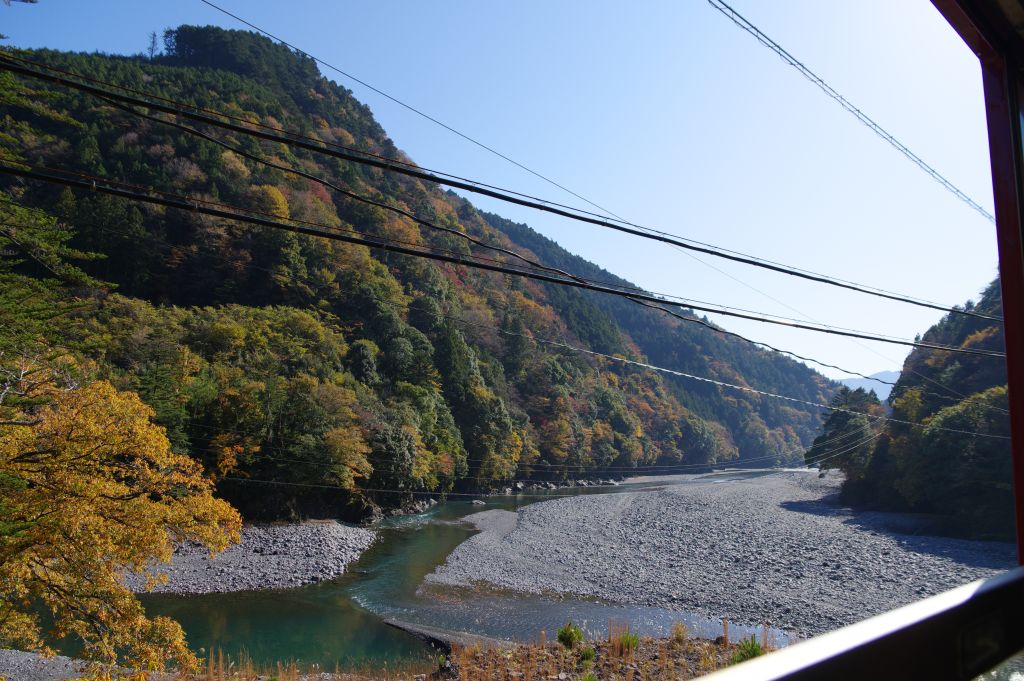 井川線・寸又川合流地点