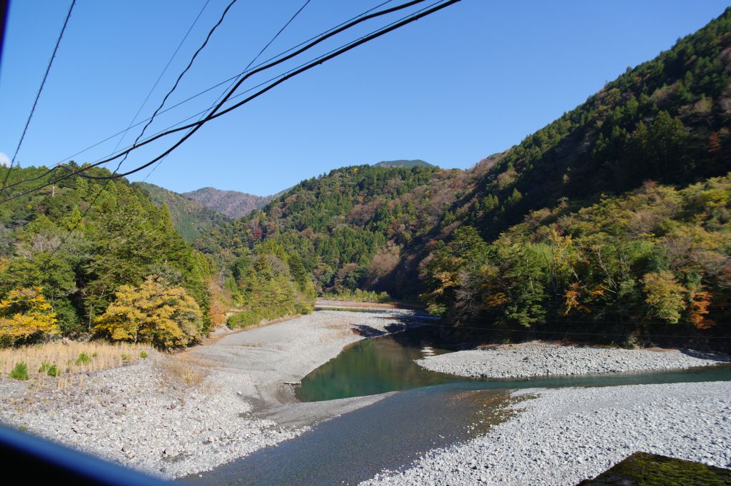 井川線・寸又川合流地点