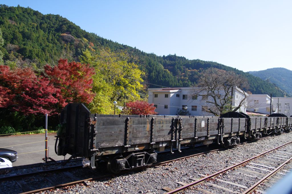 井川線・川根両国駅の貨車