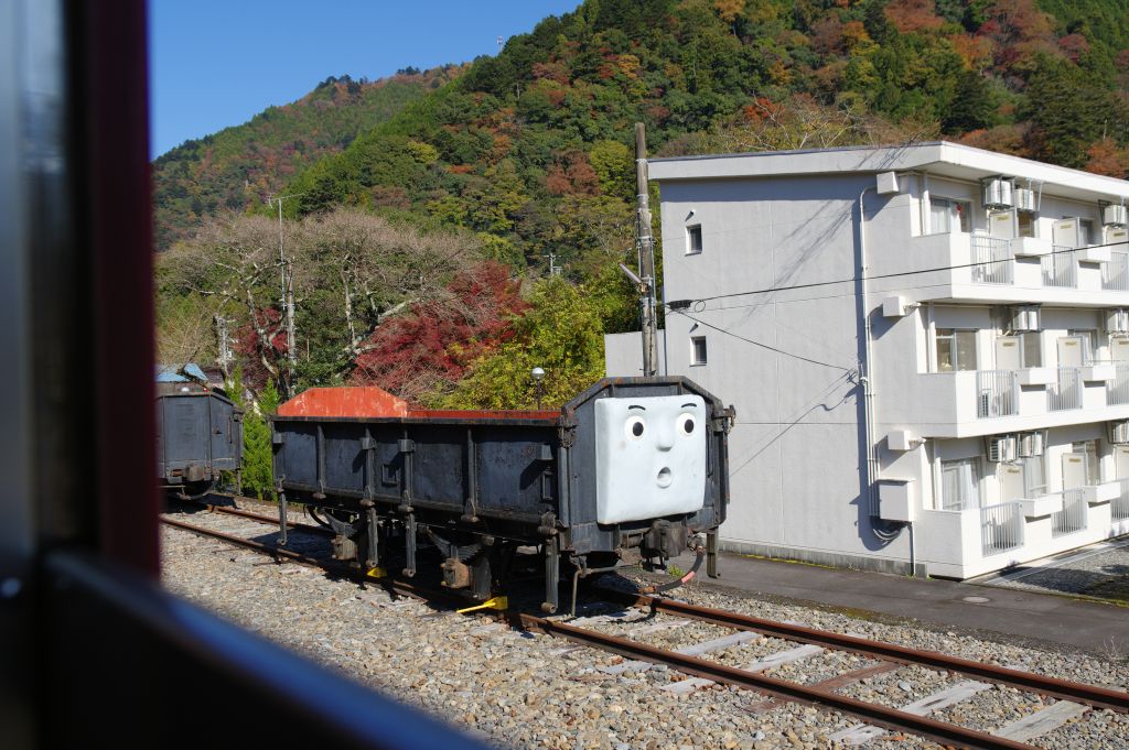井川線・川根両国駅「いたずら貨車」