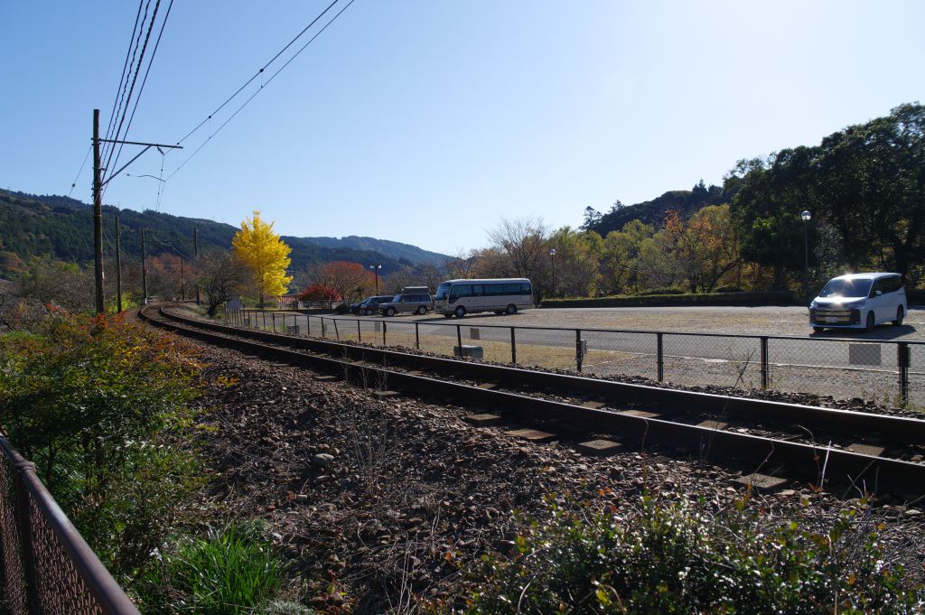 川根温泉笹間渡・橋梁側の線路