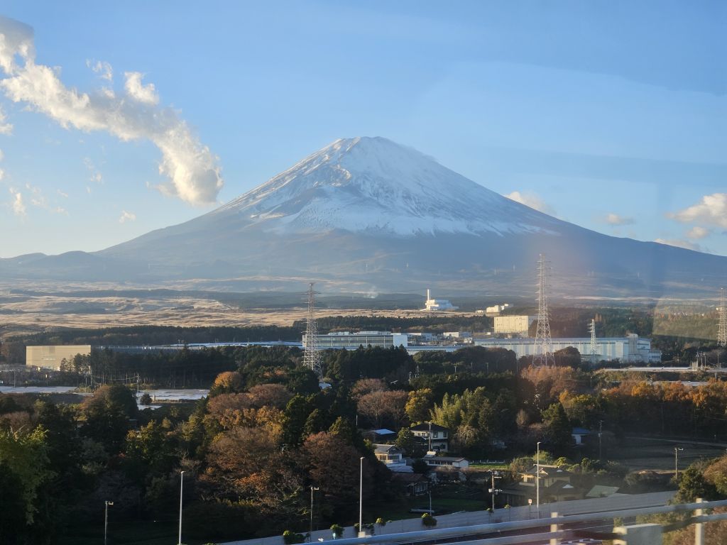 新東名・西日と富士山ズーム
