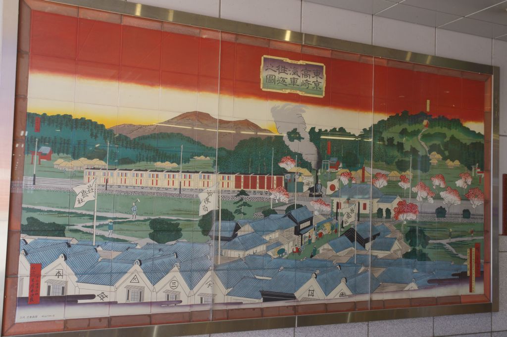深谷駅・駅舎内の絵
