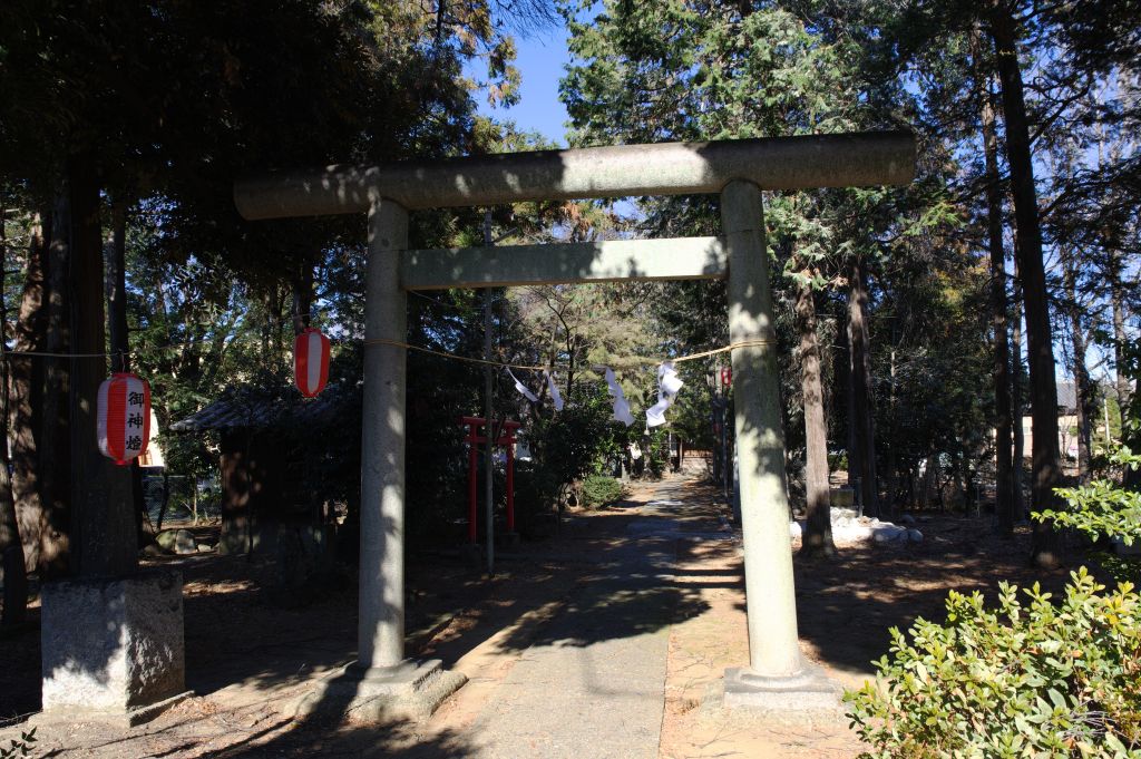 深谷城址・冨士浅間神社・入口の鳥居