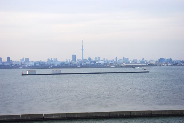 東京スカイツリー方面。この橋はスカイツリーからも当然見えるんだろうなぁ。