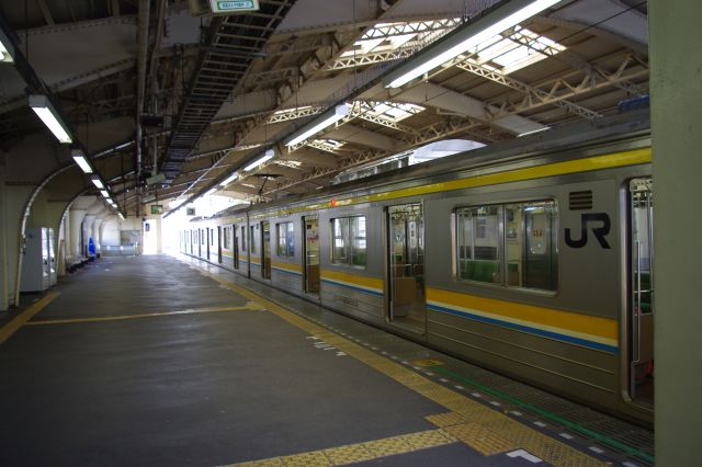 京浜東北線とは独立した独特な駅のアーチ構造。ノスタルジックな風景への出入口らしい感じです。