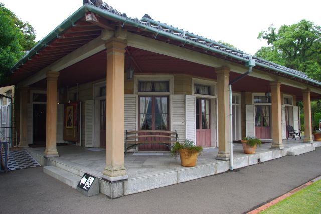 旧リンガー住宅。オペラ歌手三浦環（たまき）にまつわる展示があります。