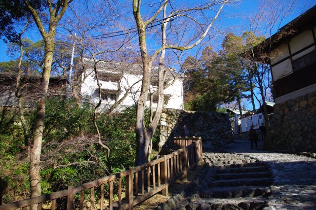 稲荷神社の先の急な石段を登り犬山城へ上っていきます。