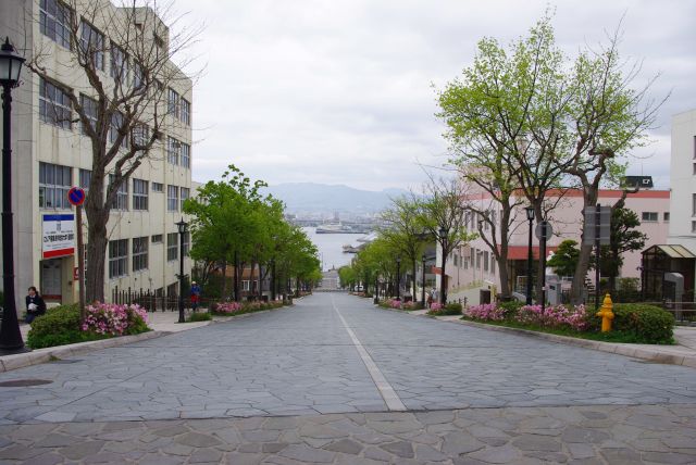 函館元町の人気スポットの八幡坂。