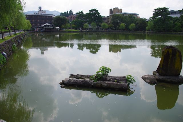 興福寺の放生池として造られた人工池。