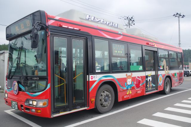 気仙沼線BRTで南三陸町の中心、志津川駅へ到着。