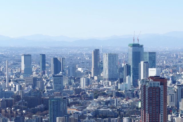 渋谷の高層ビル群。