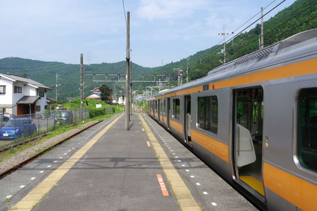 青梅線沢井駅で下車。山の空気感です。